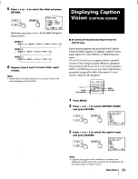 Предварительный просмотр 23 страницы Sony KV-32S16 - 32" Color Monitor/receiver Operating Instructions Manual