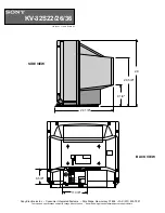 Sony KV-32S26 - 32" Trinitron Color Television Dimension Manual preview