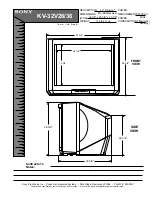 Preview for 1 page of Sony KV-32V36 - 32" Trinitron Color Television Dimension Manual