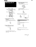 Предварительный просмотр 19 страницы Sony KV-32XBR100 - 32" Trinitron Xbr2 Color Television Operating Instructions Manual