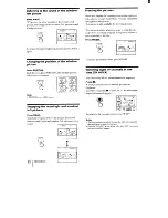 Предварительный просмотр 22 страницы Sony KV-32XBR100 - 32" Trinitron Xbr2 Color Television Operating Instructions Manual