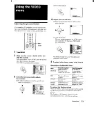 Предварительный просмотр 23 страницы Sony KV-32XBR100 - 32" Trinitron Xbr2 Color Television Operating Instructions Manual