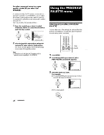 Предварительный просмотр 28 страницы Sony KV-32XBR100 - 32" Trinitron Xbr2 Color Television Operating Instructions Manual