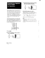 Предварительный просмотр 40 страницы Sony KV-32XBR100 - 32" Trinitron Xbr2 Color Television Operating Instructions Manual