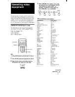 Предварительный просмотр 41 страницы Sony KV-32XBR100 - 32" Trinitron Xbr2 Color Television Operating Instructions Manual