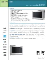 Sony KV-34HS420N Operating Instructions preview