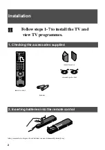 Предварительный просмотр 4 страницы Sony KV-36FS70K Instruction Manual