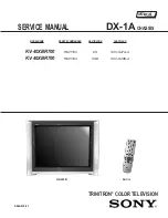 Предварительный просмотр 2 страницы Sony KV-40XBR700 - 40" Fd Trinitron Wega Xbr Service Manual