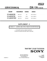 Предварительный просмотр 237 страницы Sony KV-40XBR700 - 40" Fd Trinitron Wega Xbr Service Manual