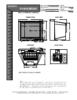 Sony KV-40XBR800 - TV Stand For The 40 in Specifications preview