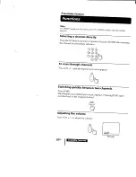 Предварительный просмотр 20 страницы Sony KV-9PT50 - 9" Trinitron Color Tv Operating Instructions Manual