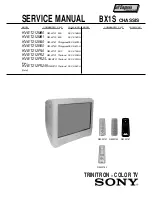 Предварительный просмотр 2 страницы Sony KV-BT212M80 Service Manual