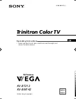 Предварительный просмотр 91 страницы Sony KV-BT212M80 Service Manual