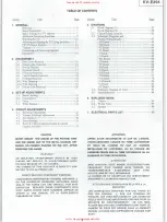 Предварительный просмотр 5 страницы Sony KV-E2941A Service Manual