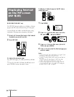 Preview for 26 page of Sony KV-E29MN11 Operating Instructions Manual