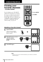 Preview for 14 page of Sony KV-EF34 Operating Instructions Manual