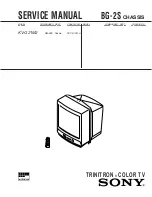 Sony KV-G21M2 Service Manual preview