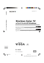 Предварительный просмотр 1 страницы Sony KV-HR36 Operating Instructions Manual