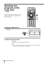 Предварительный просмотр 28 страницы Sony KV-HR36 Operating Instructions Manual