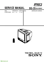 Sony KV-PF21K70 Trinitron Service Manual preview