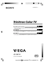 Предварительный просмотр 190 страницы Sony KV-SW14M50 Service Manual