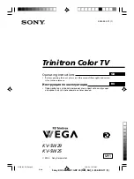 Sony KV-SW25M91 Operating Instructions Manual preview