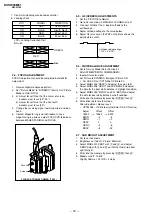 Предварительный просмотр 13 страницы Sony KV-SW34M61 Service Manual