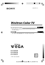 Предварительный просмотр 71 страницы Sony KV-SW34M61 Service Manual