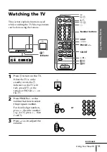 Предварительный просмотр 13 страницы Sony KV-XA21M60 Operating Instructions Manual