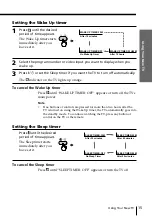 Предварительный просмотр 15 страницы Sony KV-XA21M60 Operating Instructions Manual