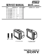 Предварительный просмотр 2 страницы Sony KV-XA25M50 Service Manual