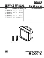 Предварительный просмотр 1 страницы Sony KV-XF34M31 Service Manual