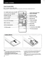 Предварительный просмотр 6 страницы Sony KV20TS30 Operating Instructions Manual