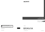 Preview for 1 page of Sony KXL-40ZX1 Bravia Operating Instructions Manual