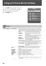 Preview for 20 page of Sony KXL-40ZX1 Bravia Operating Instructions Manual