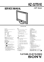 Sony KZ-32TS1E Service Manual preview