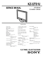 Sony KZ-32TS1U Service Manual preview