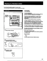 Preview for 17 page of Sony LBT-D117CD Operating Instructions Manual