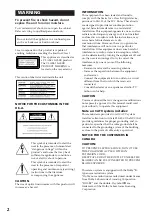 Предварительный просмотр 2 страницы Sony LBT-D290 - Compact Hifi Stereo System Operating Instructions Manual