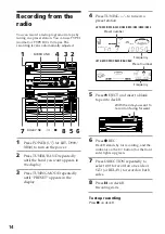 Preview for 14 page of Sony LBT-D290 - Compact Hifi Stereo System Operating Instructions Manual