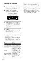 Preview for 16 page of Sony LBT-D290 - Compact Hifi Stereo System Operating Instructions Manual