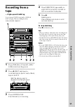 Preview for 17 page of Sony LBT-D290 - Compact Hifi Stereo System Operating Instructions Manual