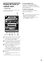 Предварительный просмотр 19 страницы Sony LBT-D290 - Compact Hifi Stereo System Operating Instructions Manual