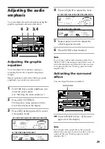 Предварительный просмотр 29 страницы Sony LBT-D290 - Compact Hifi Stereo System Operating Instructions Manual