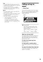 Предварительный просмотр 33 страницы Sony LBT-D290 - Compact Hifi Stereo System Operating Instructions Manual