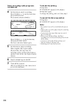 Preview for 36 page of Sony LBT-D290 - Compact Hifi Stereo System Operating Instructions Manual