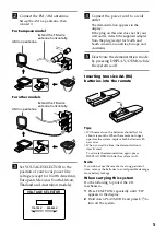 Предварительный просмотр 5 страницы Sony LBT-D390 - Compact Hi-fi Stereo System Operating Instructions Manual