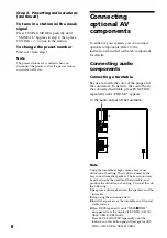 Preview for 8 page of Sony LBT-D390 - Compact Hi-fi Stereo System Operating Instructions Manual