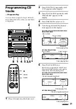 Preview for 21 page of Sony LBT-D390 - Compact Hi-fi Stereo System Operating Instructions Manual