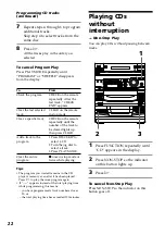 Предварительный просмотр 22 страницы Sony LBT-D390 - Compact Hi-fi Stereo System Operating Instructions Manual